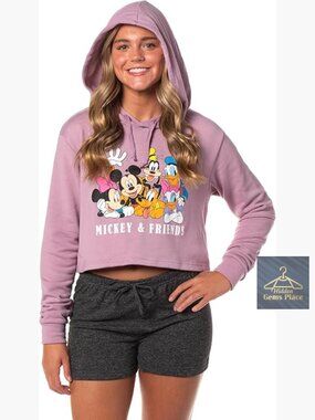 Disney Mickey 3pc Lounge Sleep Set Hoodie Shorts Socks